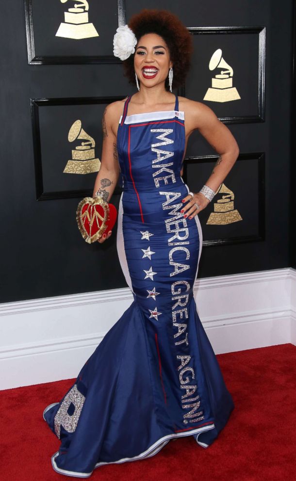 PHOTO: Singer Joy Villa arrives at the 59th Grammy awards in this Feb. 12, 2017 file photo in Los Angeles.
