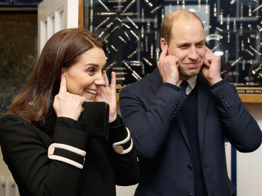 PHOTO: Prince William, Duke of Cambrige and Catherine, Duchess of Cambridge visit Acme Whistles in Birmingham, England, on Nov. 22, 2017. 