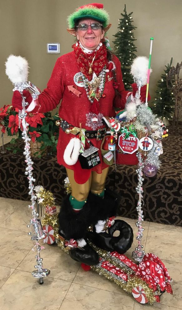 PHOTO: Mary Nelson of Austin, Minn., calls herself Merry Elf Elfson, the unofficial No. 1 Elf from Elfville.