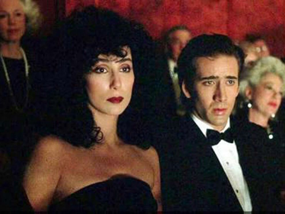 PHOTO: Nicolas Cage and Cher in a scene from Moonstruck.