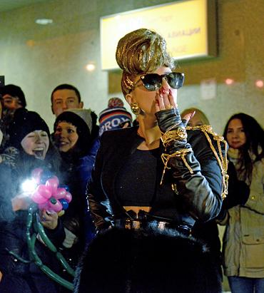 Lady Gaga in St. Petersburg