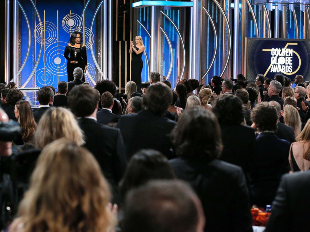 PHOTO: Oprah Winfrey accepts the 2018 Cecil B. DeMille Award during the 75th Annual Golden Globe Awards at The Beverly Hilton Hotel, Jan. 7, 2018, in Beverly Hills, Calif.