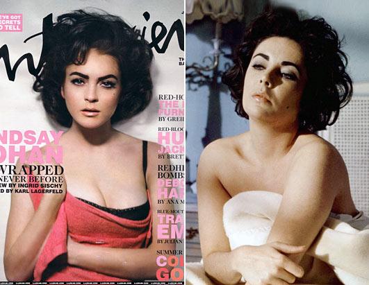 Lindsay Lohan as Elizabeth Taylor