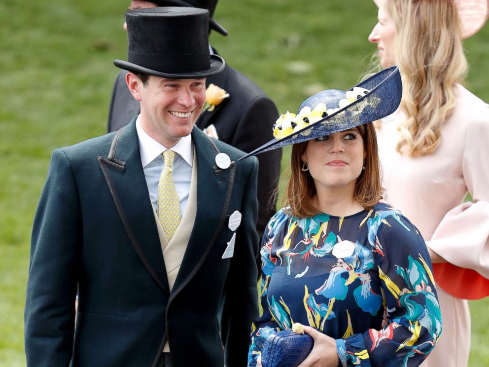 PHOTO: Jack Brooksbank and Princess Eugenie attend day 4 of Royal Ascot at Ascot Racecourse, June 23, 2017, in Ascot, England.