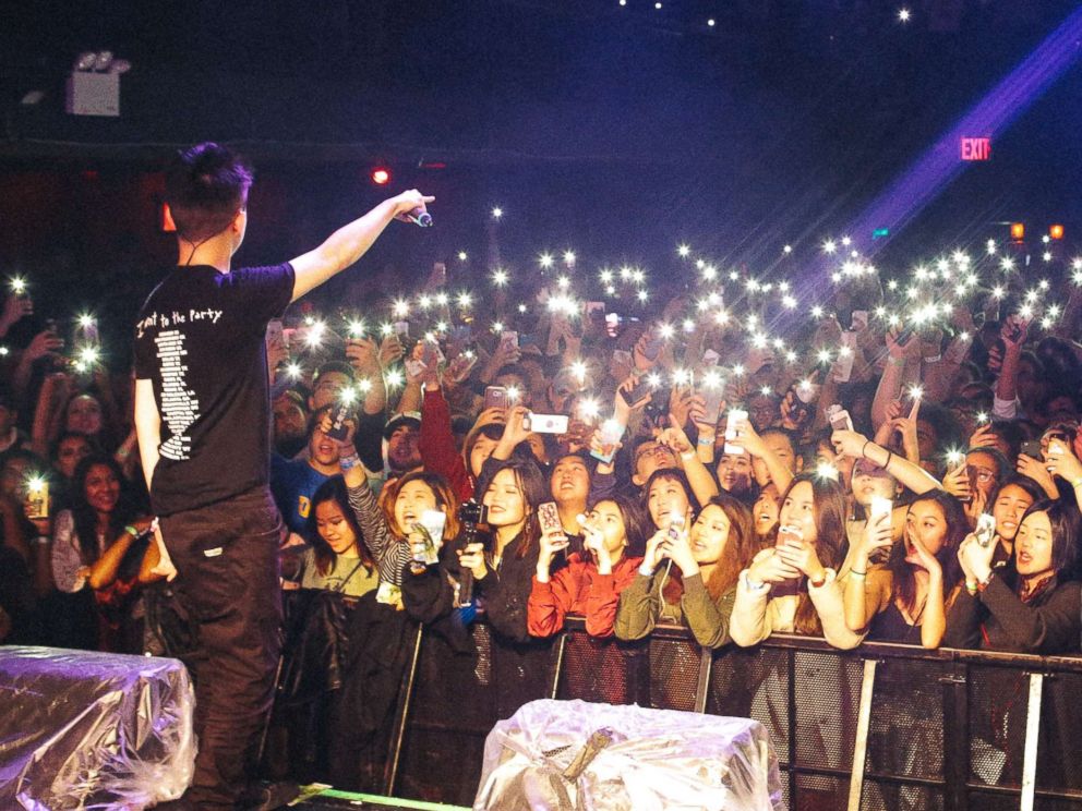 PHOTO: Rapper Rich Chigga, aka Brian Imanuel, plays to a sold out show at New York Citys Irving Plaza on Nov. 5, 2017.