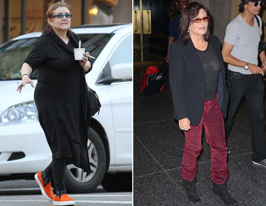 Carrie Fisher was spotted in New York's West Village on May 6 2012