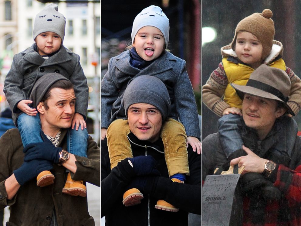 PHOTO: Orlando Bloom has been out with his son, Flynn, three days this week in New York City.