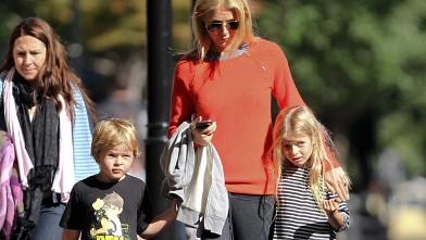 PHOTO: Gwyneth Paltrow and her kids, Apple Blythe Alison Martin and Moses Bruce Anthony Martin, seen at a playground in Tribeca, New York City, Oct. 16, 2011.