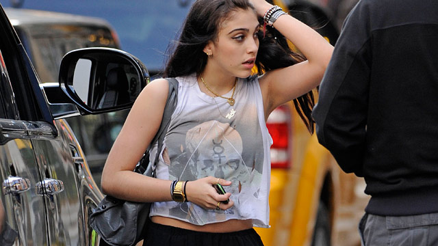 PHOTO: Lourdes Leon seen wearing a sleeveless midriff top while out and about in New York City.