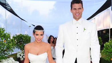 PHOTO: Kim Kardashian marries, NBA Basketball player Kris Humphries at a private estate in Monetecito, CA.