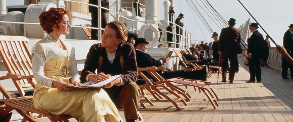 PHOTO: Leonardo DiCaprio and Kate Winslet in Titanic, 1997.