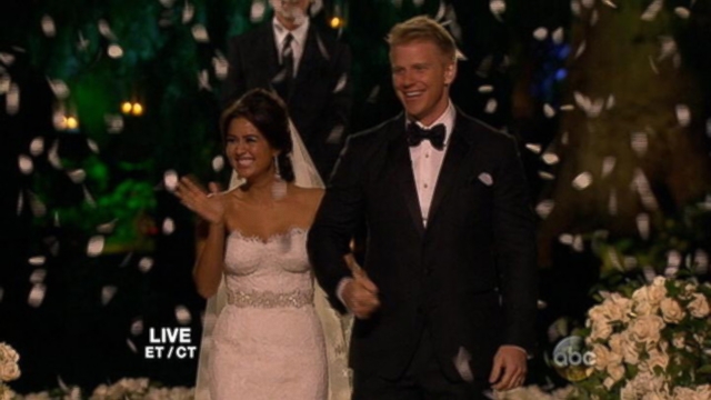 VIDEO: Sean Lowe and Catherine Giudicis Santa Barbara ceremony was broadcast on live TV.
