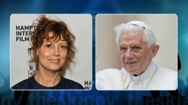VIDEO: Susan Sarandon calls Pope Benedict a Nazi.