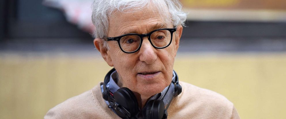 PHOTO: Woody Allen walks on a film set in Manhattan, Sept. 11, 2017, in New York. 