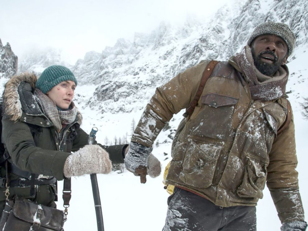 PHOTO: Kate Winslet and Idris Elba in The Mountain Between Us.