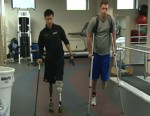 VIDEO: Jason Pak and Eric Zastoupil are determined not to let their amputations slow them down.