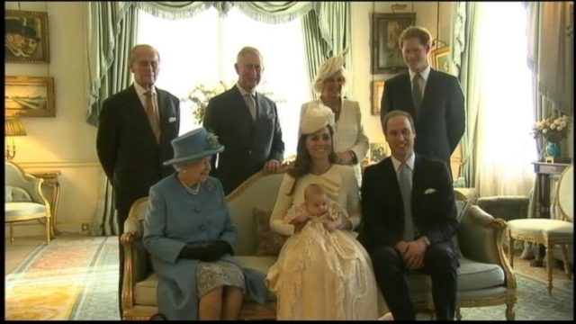 VIDEO: Baby George also makes headlines after video is released of future king playing with wrapping paper.