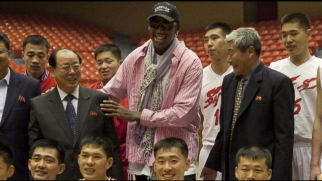VIDEO: Dennis Rodman Organizes American B-Ball Game For North Korean Leader