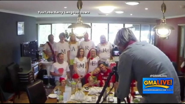 VIDEO: Christmas Card Becomes Marriage Proposal