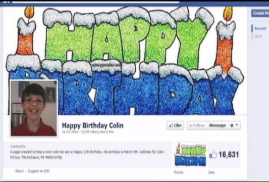 VIDEO: Moms Birthday Plea Goes Viral
