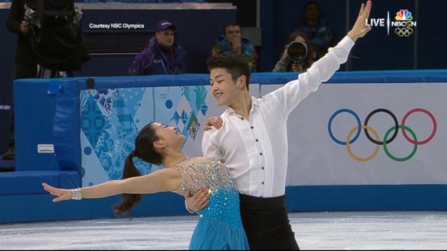 VIDEO: Alex and Maia Sibutanis ice dance puts them in medal contention.