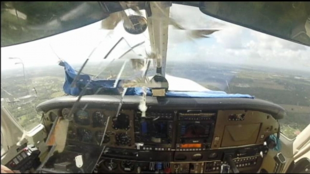 VIDEO: Bird Crashes Through Planes Windshield