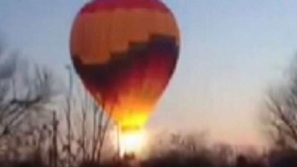 VIDEO: Stephen Richardson had just proposed to his girlfriend when the balloon slammed into live power lines.