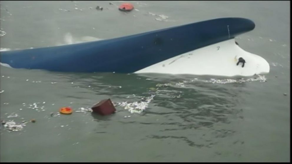 VIDEO: Lee Joon-seok was among first to be evacuated on one of the only working lifeboats.