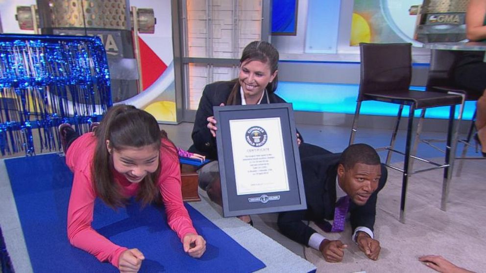 VIDEO: Gabi Uri held her plank for 80 minutes to raise money for Childrens Hospital Colorado.