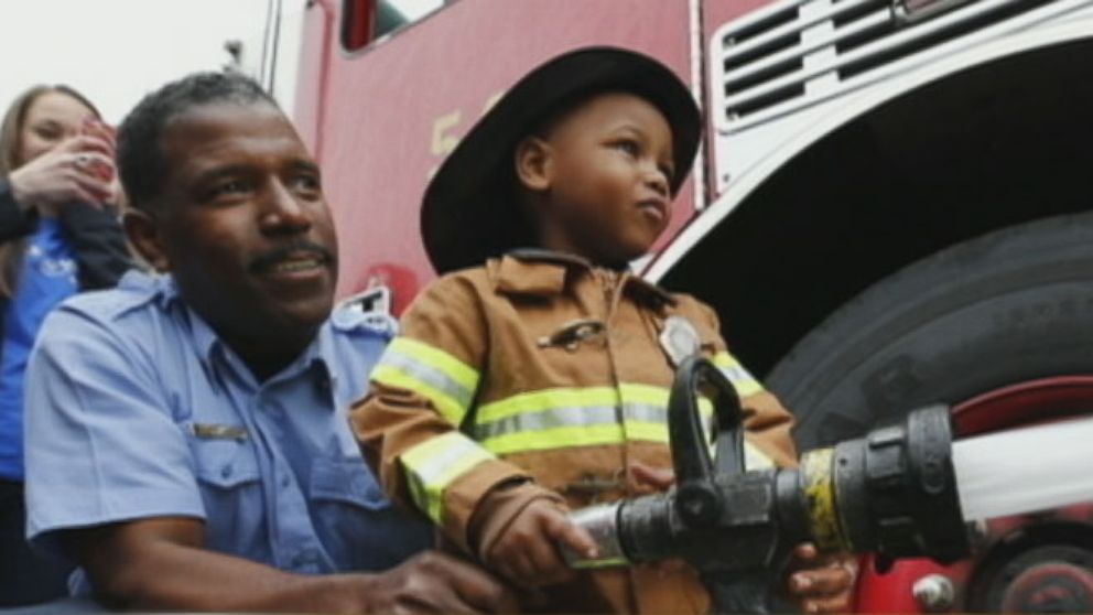 VIDEO: 3-Year-Old Gets His Firefighter Wish