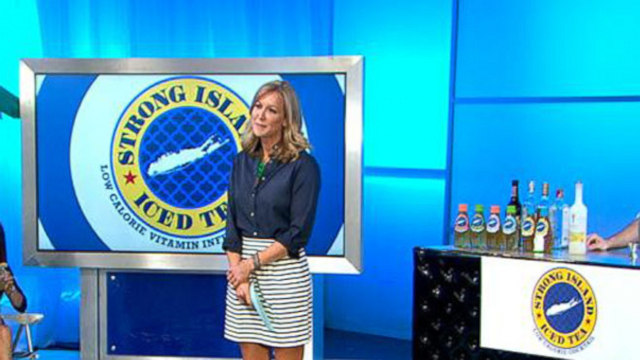 VIDEO: Lara tries to score big pitching her Strong Island Iced Tea to the sharks.
