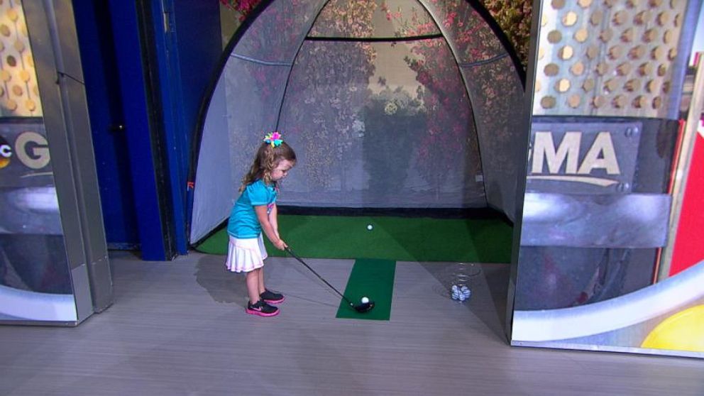 VIDEO: Little Riley has been teeing off since she was just one and a half years old.