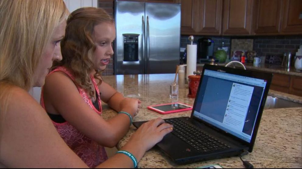 VIDEO: Brooke Barr was shocked to find someone pretending to be her daughter on the social media site.