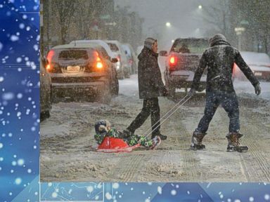 WATCH: East Coast Residents React to Powerful Snowstorms