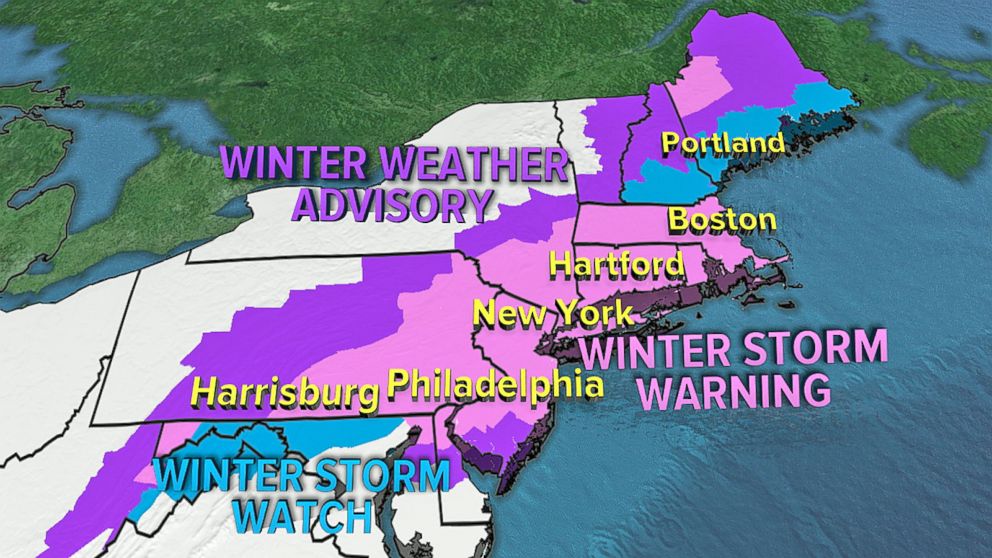 Snowstorm Expected To Hit The Northeast Video Abc News 7437