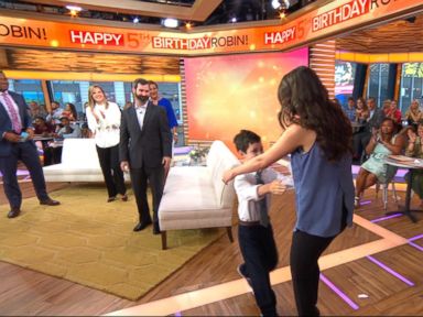 WATCH: Boy, 8, meets the bone marrow donor who saved his life, live on 'GMA'