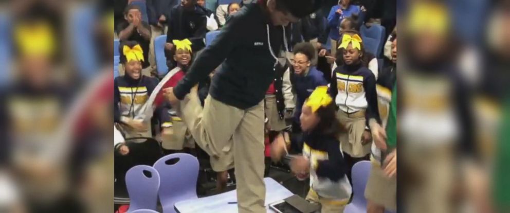 VIDEO: Students erupt into dancing after finding out theyre going to see Black Panther