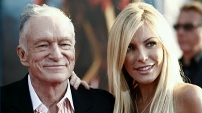 VIDEO: Hugh Hefner is engaged to Playboy Playmate Crystal Harris.