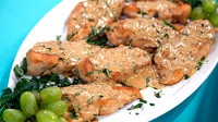 Chicken breasts with Dijon herb sauce