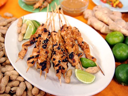 Chicken tender satay