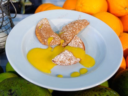 Marcus Samuelssons Spiced Chocolate Turnovers with Mango Sauce