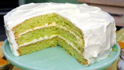 PHOTO: Key lime cake is shown.