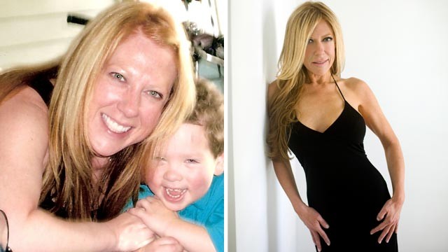 PHOTO: 43 year old Alicia Hunter before,left, and after her post-divorce plastic surgery.
