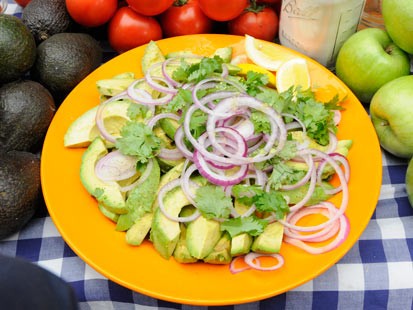 Avocado Red Onion Salad