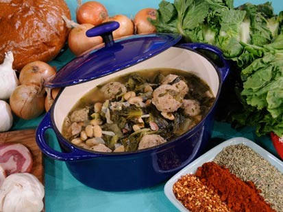 Minestra with Beef and Pork Polpette