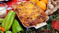 PHOTO Emeril Lagasse's savory Breakfast Bread Pudding is shown in this photo.