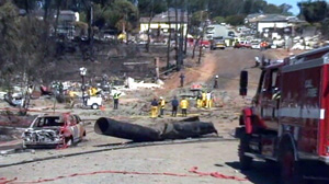 PHOTO As residents in San Bruno, Calif., return to see what damage last weeks massive gas leak explosion wrought on their homes and lives, a new home video has surfaced showing the world the horror they saw first hand.