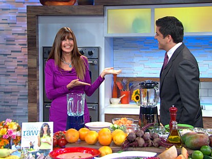 Carol Alt prepares recipes from her book ?Easy Sexy Raw.?