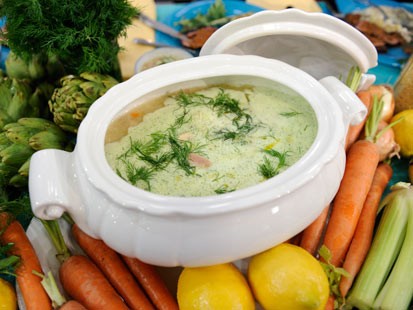 Whole Chicken Soup With Avgolemono & Orzo