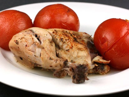 Stephanie O'Dea shares a recipe of herb chicken with summer tomatoes with